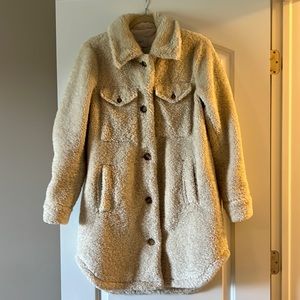 LOFT Sherpa Shirt Jacket (Shacket)